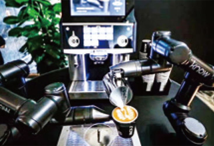 拉花咖啡机器人